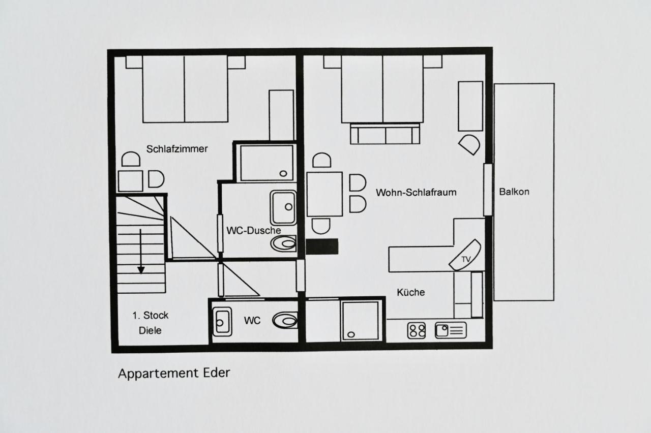 Appartement Eder Lahn Luaran gambar